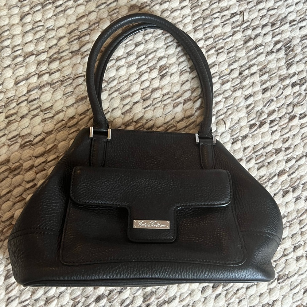 Brooks Brothers black leather satchel